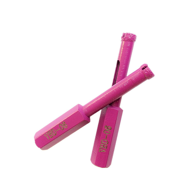 brocas secas del mármol de la porcelana de la teja de 7*65*10m m Diamond Core Drill Bits For Ganite con la larga vida de alta calidad