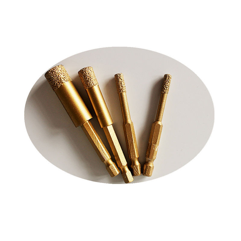 brocas secas del mármol de la porcelana de la teja de 10*65*10m m Diamond Core Drill Bits For Ganite con la larga vida de alta calidad