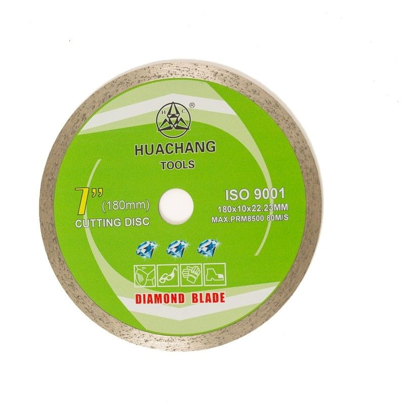prensa fría de alta calidad 7inch 180×1.6/2.2×10×22.23m m Rim Diamond Blade For Ceramic continuo, mármol